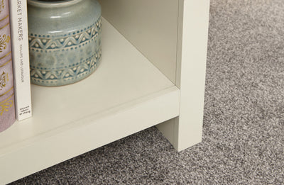 Lancaster Side Table With Shelf Cream