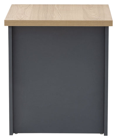 Lancaster Side Table With Shelf Slate Blue