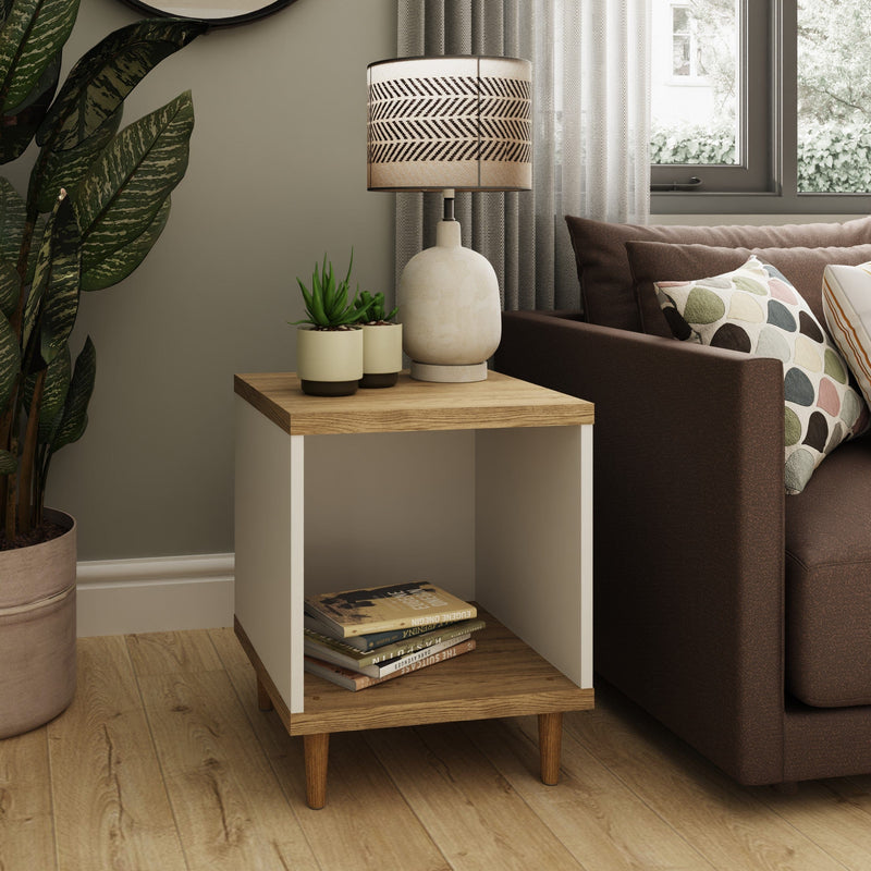 Presto Lamp Table Vienna Oak/White