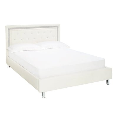 Crystalle White Bed Frame