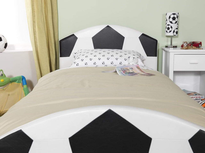 Cama de piel Pallone - Negro