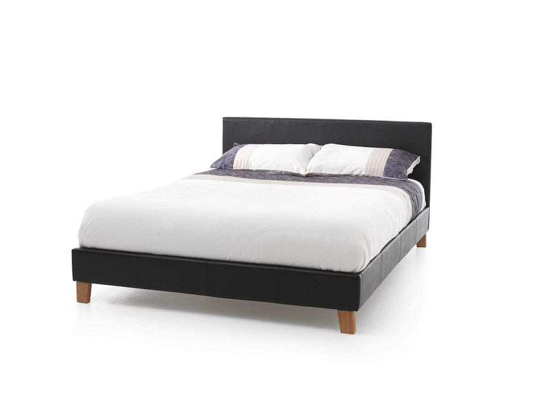 Tivoli  Leather Bed - Brown