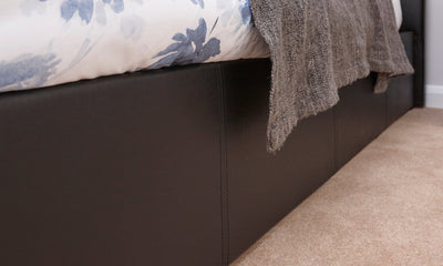 End Lift Ottoman Bed Black