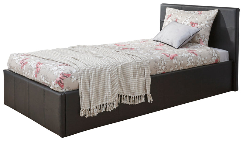 End Lift Ottoman Bed Black