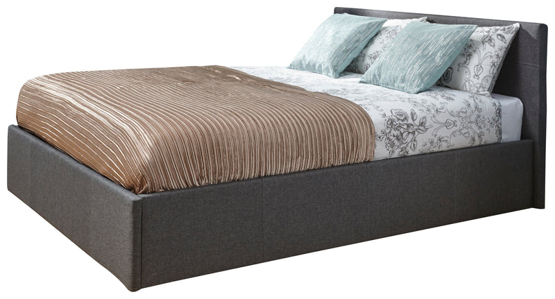 End Lift Ottoman Bed Grey