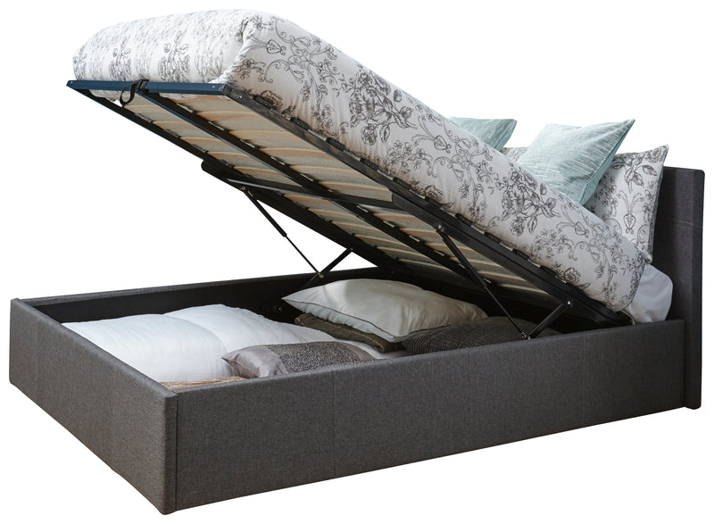 End Lift Ottoman Bed Grey