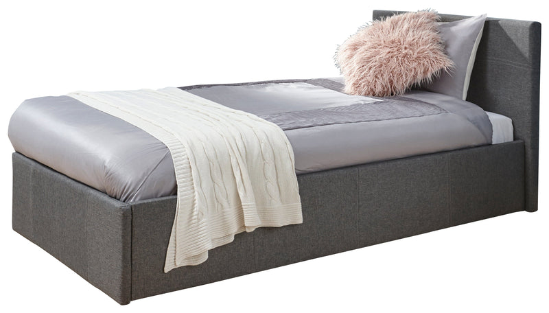 End Lift Ottoman Bed Grey