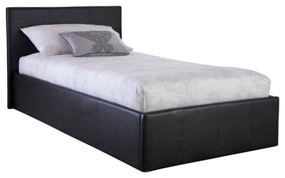 Side Lift Ottoman Bed Black