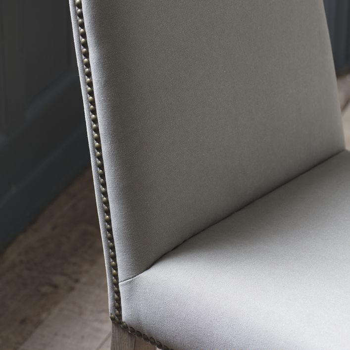 Paque Cement Linen Dining Chair