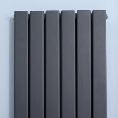 456 X 1800 Mm Double Panel Vertical Designer Radiator, Grey