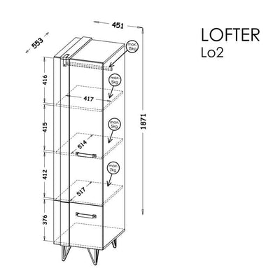 Lofter LO2 Tall Cabinet