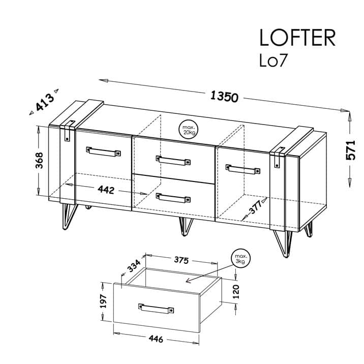 Lofter LO7 TV Cabinet