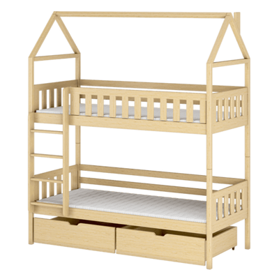 Wooden Bunk Bed Gaja With Storage