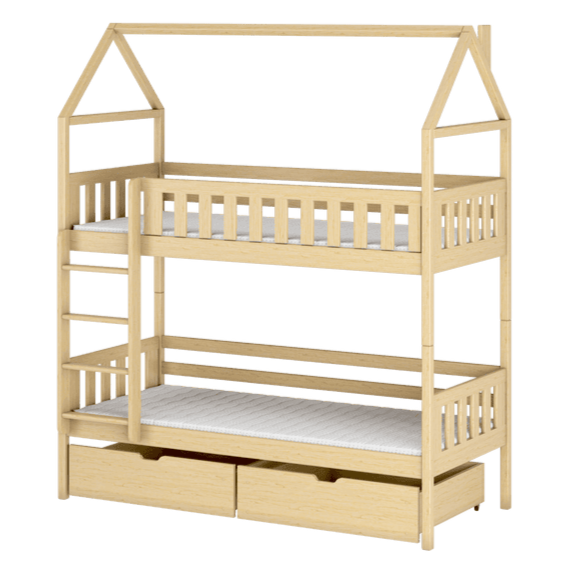 Wooden Bunk Bed Gaja With Storage