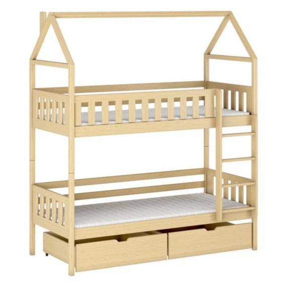 Wooden Bunk Bed Gaja With Storage