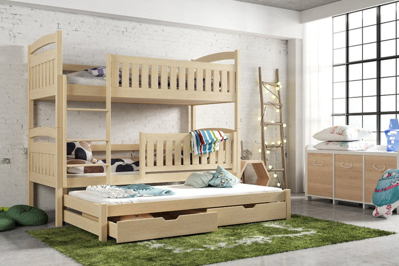 Blanka Bunk Bed with Trundle and Storage