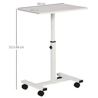 52-84cm Adjustable Mobile Over-Surface - White