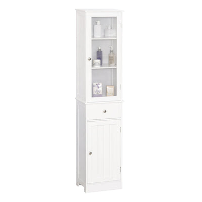 Bathroom Storage Cabinet , White