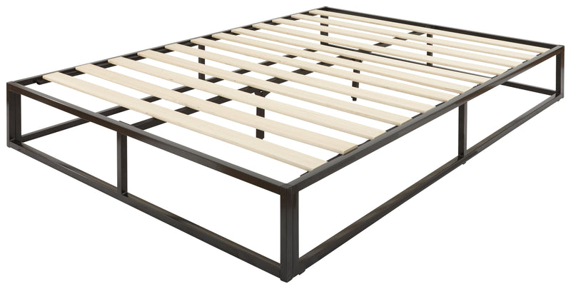 Platform Metal Bed Black