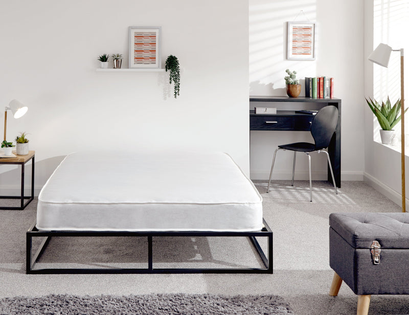 Platform Metal Bed Black