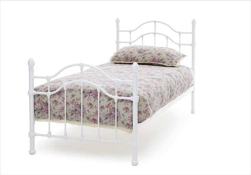 Paris  Metal Bed - White