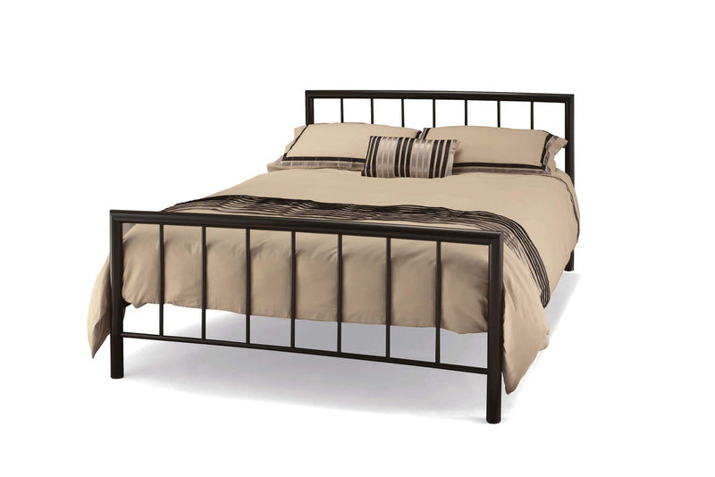 Modena  Metal Bed - Black