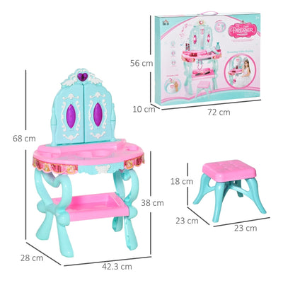 Children's Princess Dressing Table And Stool