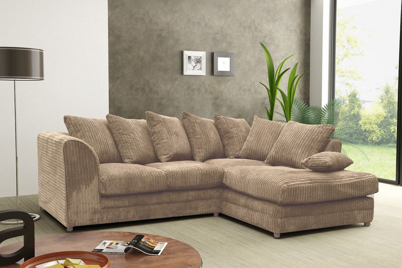 Desmond Jumbo Cord Corner Sofa Set 6 Colour