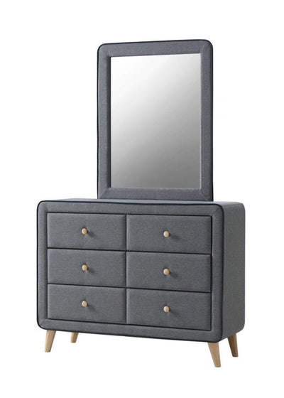 Stockholm Grey Fabric Mirror