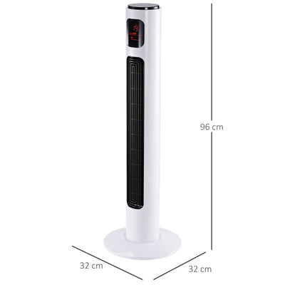 38'' Freestanding Tower Fan, White