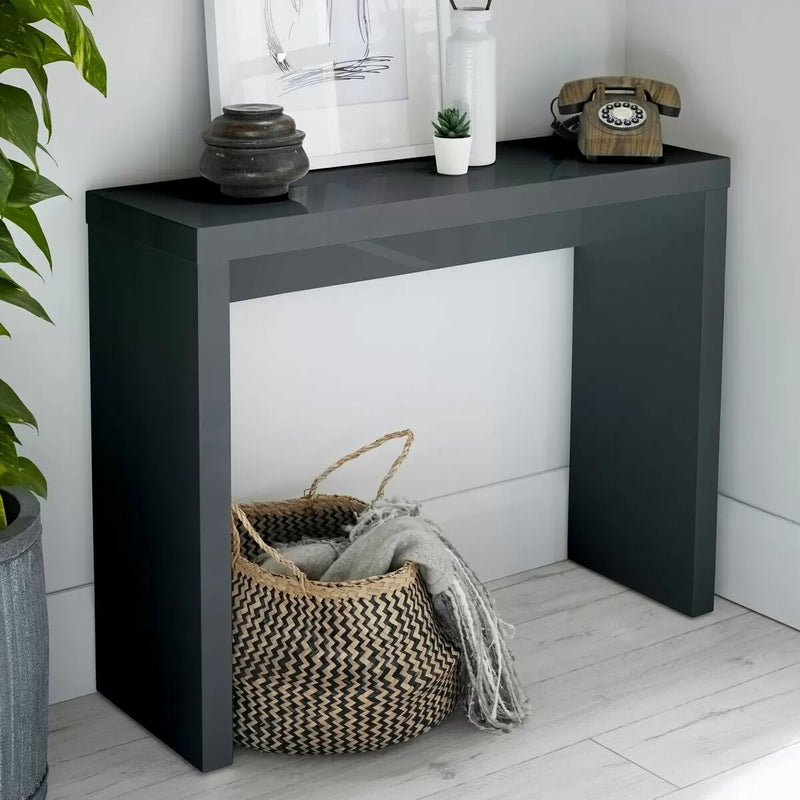 Puro Gloss Console Table -Black or White