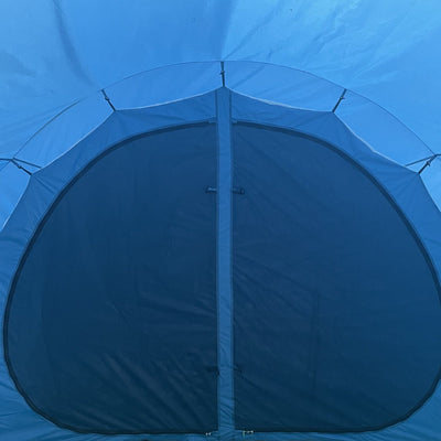 Outsunny 5-6 Man Tunnel Tent, Two Room Camping Tent with Sewn-In Floor, 2 Doors and Carry Bag, 2000mm Water Column for Fishing, Hiking, Sports