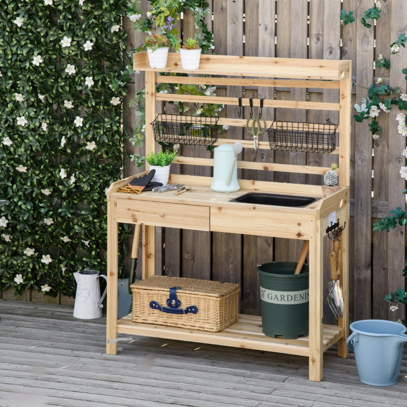 Potting Bench Table, Courtyards, Balcony