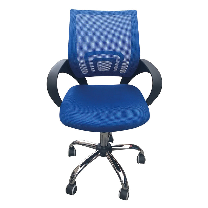 Silla de oficina Tate con respaldo de malla azul