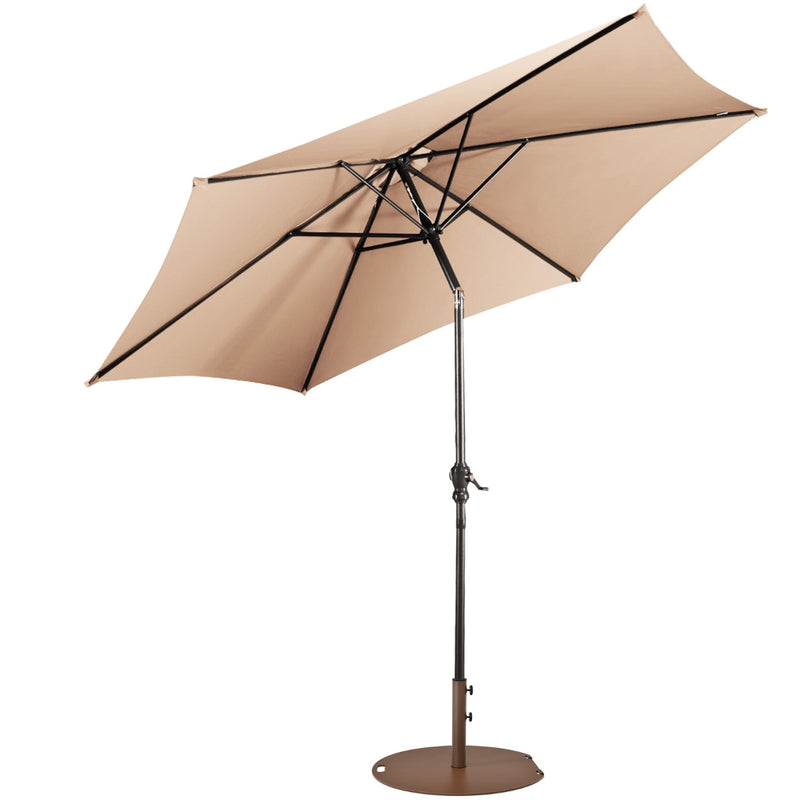 2.7m Garden Parasol with Crank-Beige