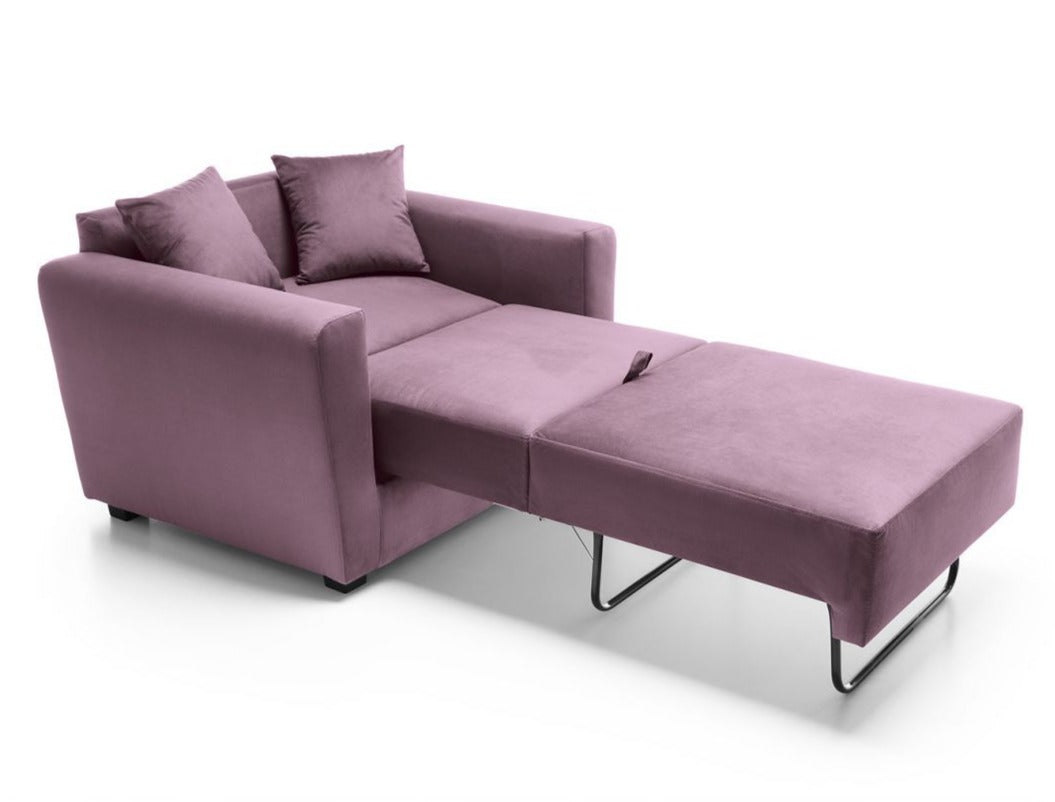 Pink single deals sofa bed