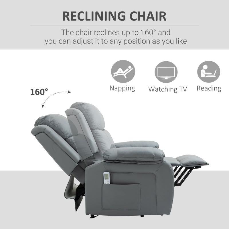 Electric Power Lift Recliner Chair Vibration Massage Reclining