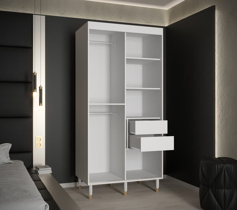 Bergen Sliding Door Wardrobe 100cm