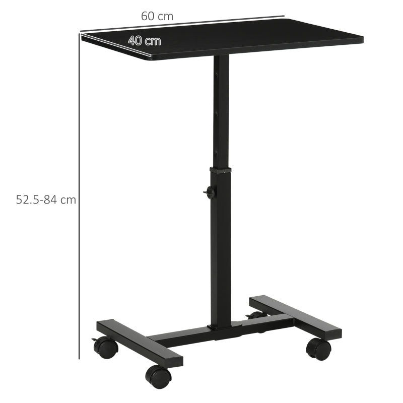 52-84cm Adjustable Mobile Over-Surface - Black