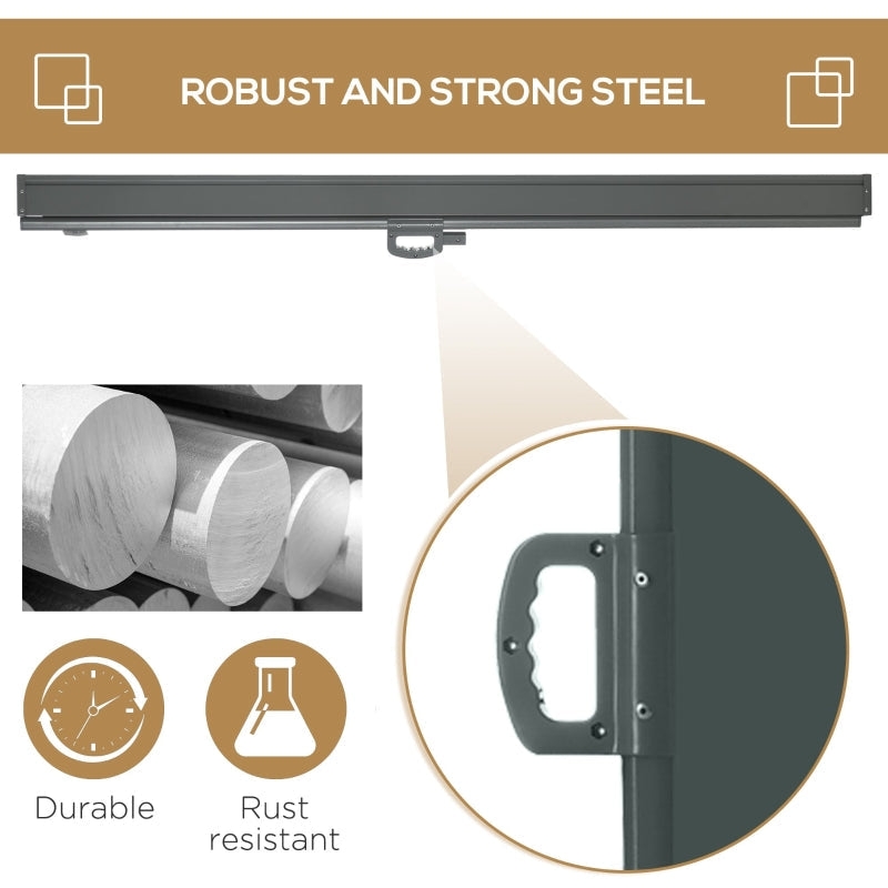 Garden Wall Balcony Screening Panel_ Grey