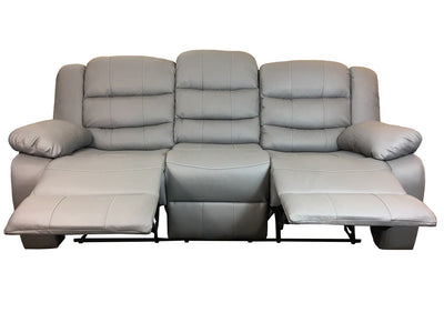 Roma 3+2 Leather Recliner Sofa set - Grey