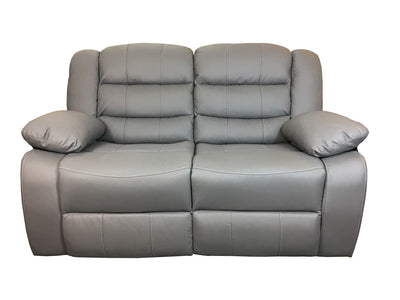 Roma 3+2 Leather Recliner Sofa set - Grey