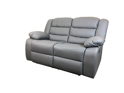 Roma 3+2 Leather Recliner Sofa set - Grey