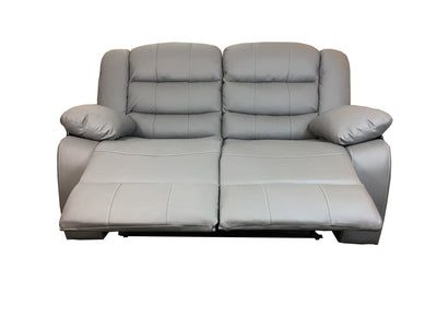 Roma 3+2 Leather Recliner Sofa set - Grey