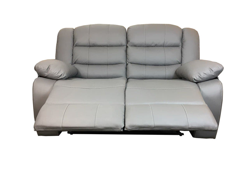 Roma 3+2 Leather Recliner Sofa set - Grey