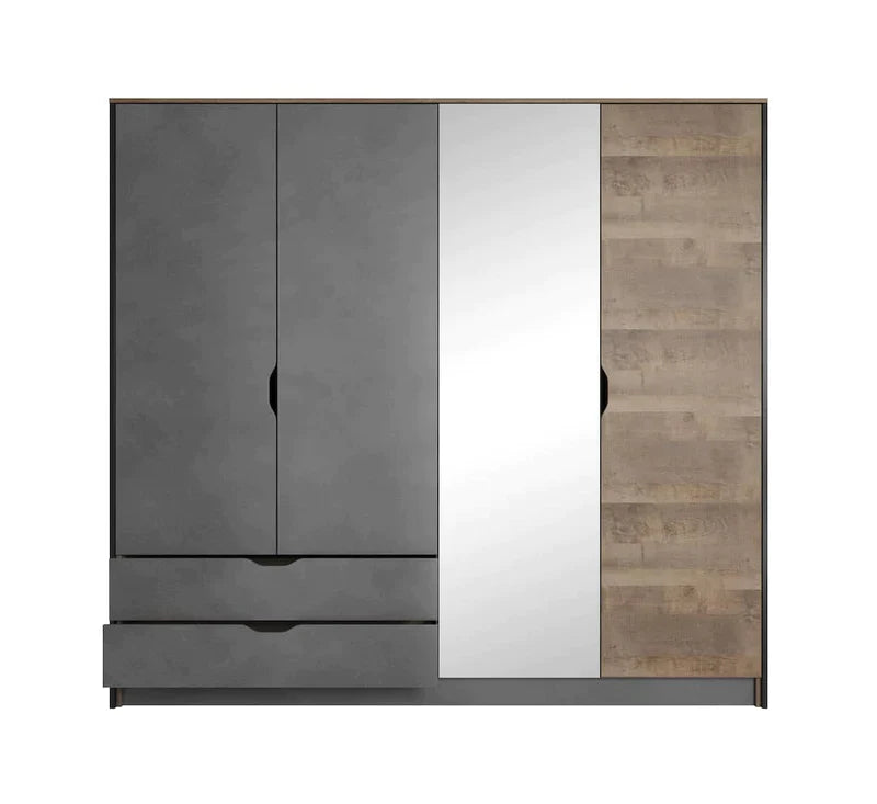 Deron Hinged Door Wardrobe 220cm