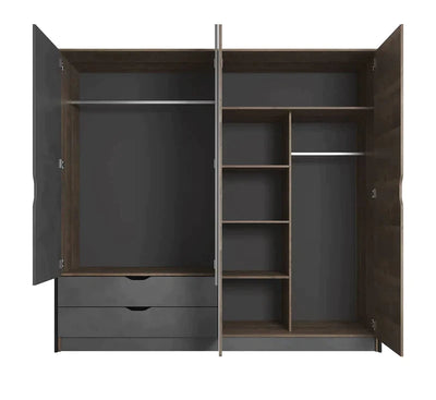 Deron Hinged Door Wardrobe 220cm