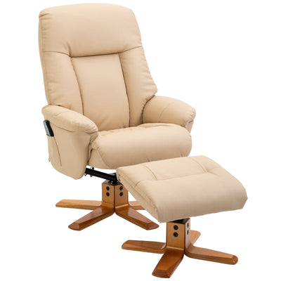 Electric Massage Recliner Chair , Beige