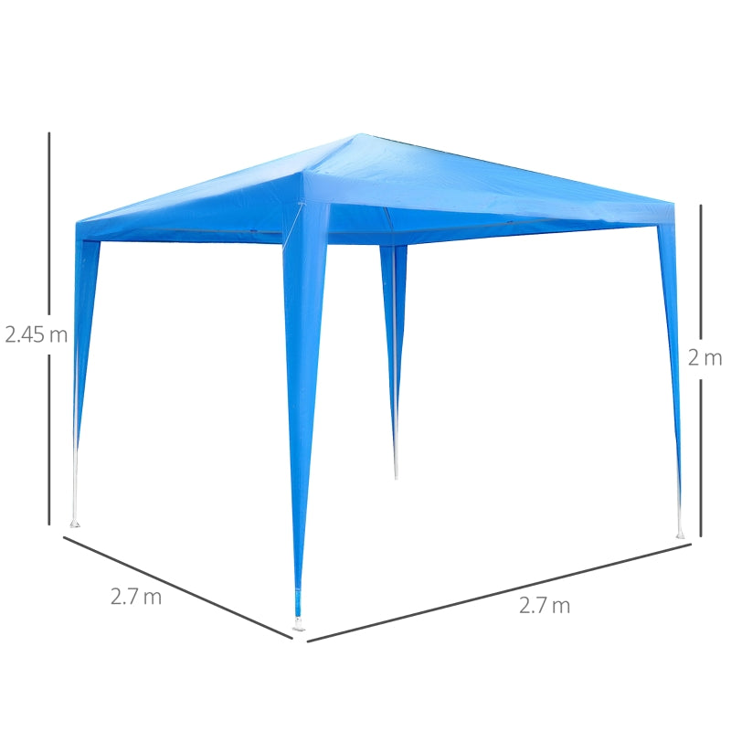 Garden Gazebo, 2.7x2.7m-Blue