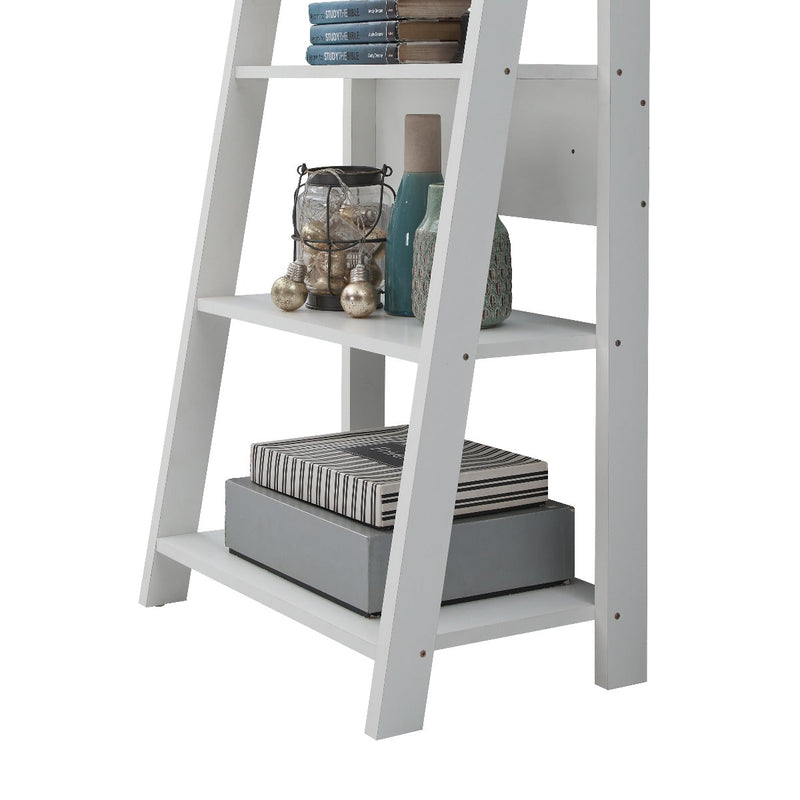Riva Ladder Bookcase in White